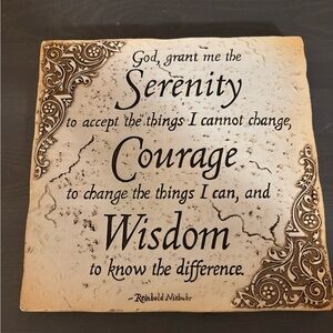 “The Serenity Prayer” Wall Plaque.
